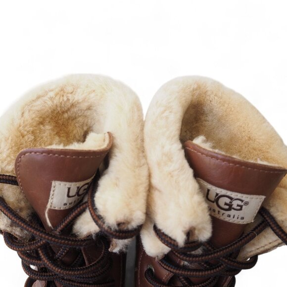UGG Australia Butte Waterproof Vibram Leather Winter Boots Brown 5209 Women's 5 - Picture 11 of 11